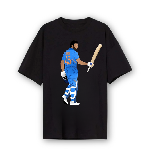 Rohit Sharma Oversized T-Shirt – Hitman Energy, Streetwear Style