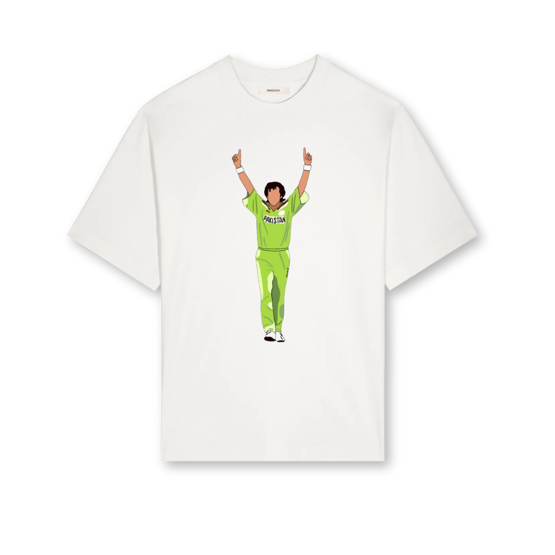 Oversized Imran Khan Animated T-Shirt - Bold and Stylish Cricket-Inspired Fashion